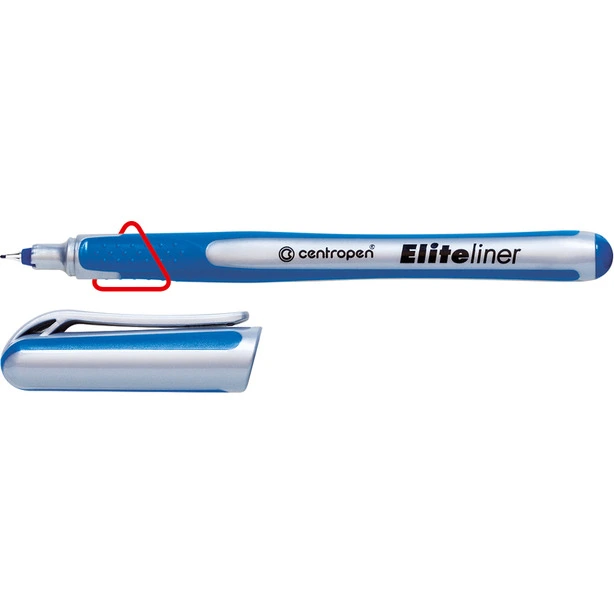 Лінер Centropen F Elite чорнило синє 0.3 мм пластик (4721/03)