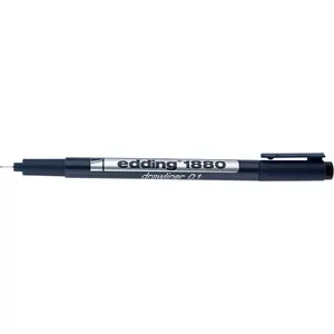 Лінер Edding drawliner чорнило чорне 0.1 мм пластик (e-1880/0.1)