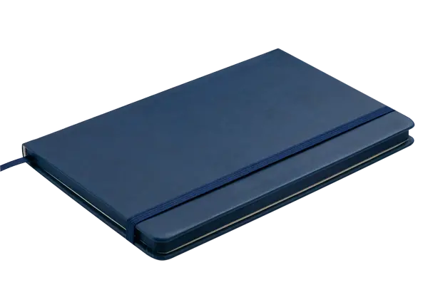 Блокнот PROFY L2U 125x195мм 80арк. клітинка тверда палітурка штучна шкіра синя (BM.29912102-02)