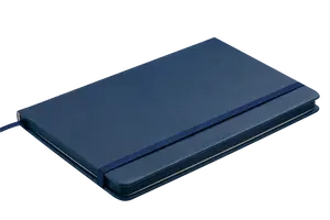 Блокнот PROFY L2U 125x195мм 80арк. клітинка тверда палітурка штучна шкіра синя (BM.29912102-02)