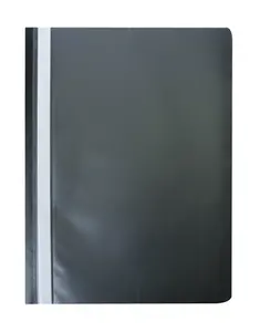 Швидкозшивач пластиковий А4(120х180 мкм) PP чорний *