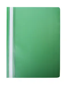 Швидкозшивач пластиковий А4(120х180 мкм) PP зелений *