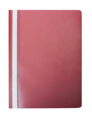 Швидкозшивач пластиковий А4(120х180 мкм) PP червоний *