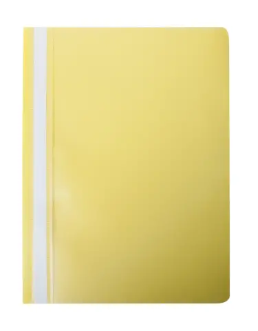Швидкозшивач пластиковий А4(120х180 мкм) PP жовтий *
