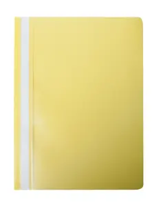 Швидкозшивач пластиковий А4(120х180 мкм) PP жовтий *