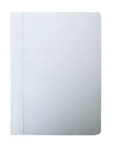 Швидкозшивач пластиковий А4(120х180 мкм) PP білий *