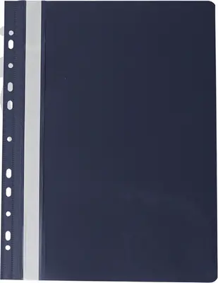 Папка-швидкозшивач з прозорим верхом Buromax PROFESSIONAL чорний А4 з перфорацією 150/180 мкм. (BM.3331-01)