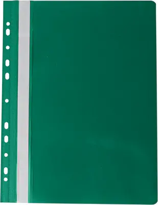 Папка-швидкозшивач з прозорим верхом Buromax PROFESSIONAL зелений A4 з перфорацією 150/180 мкм. (BM.3331-04)