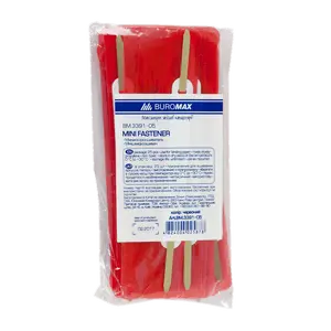 Зшивач Buromax пластиковий зшиває до 150 арк. комплект 25 шт. червоний (BM.3391-05) 