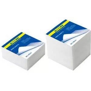 Блок білого паперу для нотаток Buromax 80х80х30мм проклеєний (BM.2200)