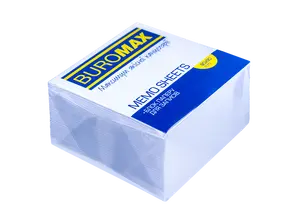 Блок білого паперу для нотаток Buromax 90х90х50мм. проклеєний (BM.2214)