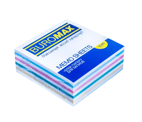Блок паперу для нотаток "Зебра" Buromax 80х80х30мм. непроклеєний (BM.2253)