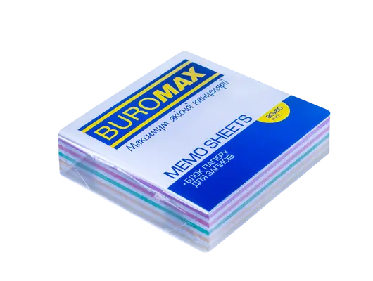 Блок паперу для нотаток "Зебра" Buromax 80х80х20мм проклеєний (BM.2254)