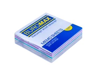Блок паперу для нотаток "Зебра" Buromax 80х80х20мм проклеєний (BM.2254)