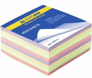 Блок паперу для нотаток "Декор" Buromax 80х80х30мм проклеєний (BM.2272)