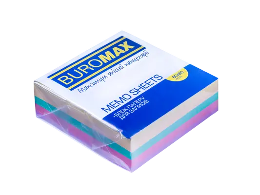 Блок паперу для нотаток "Декор" Buromax 80х80х30мм непроклеєний (BM.2273)