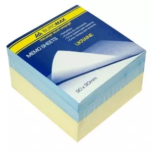 Блок паперу для нотаток  Buromax "Україна" 90х90х60мм непроклеєний (BM.2286)