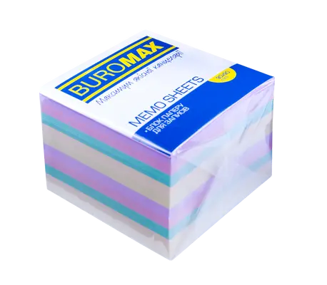 Блок паперу для нотаток "Декор" Buromax 90х90х70мм непроклеєний (BM.2289)