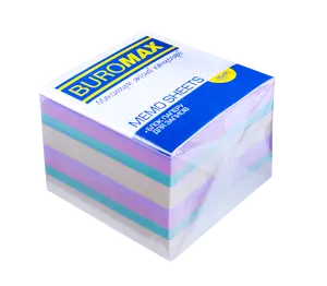 Блок паперу для нотаток "Декор" Buromax 90х90х70мм непроклеєний (BM.2289)