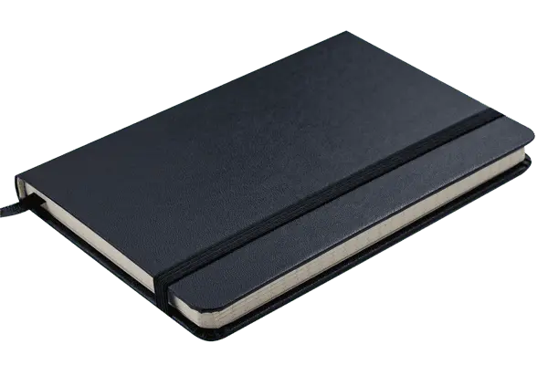 Блокнот діловий STRONG LOGO2U 95x140мм, 80арк., клітинка, чорний