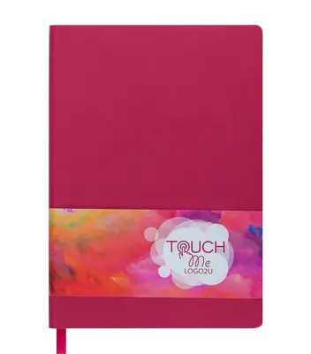 Блокнот Buromax TOUCH ME L2U А5 96 арк. лінія тверда палітурка штучна шкіра (BM.295102-03)