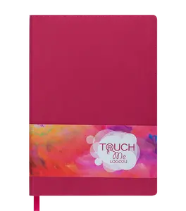Блокнот Buromax TOUCH ME L2U А5 96 арк. лінія тверда палітурка штучна шкіра (BM.295102-03)