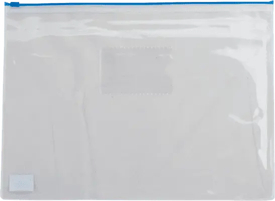 Папка на застібку zip-lock Buromax A5 синій прозорий 160 мкм. (BM.3947-02)