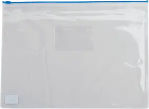 Папка на застібку zip-lock Buromax A5 синій прозорий 160 мкм. (BM.3947-02)
