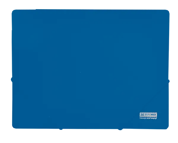 Папка на гумках Buromax JOBMAX синій A4 400 мкм. (BM.3911-02)