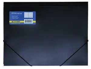Папка на гумках Buromax A4 чорний 550 мкм. (BM.3913-01)