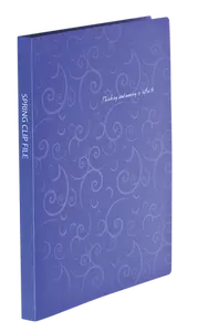 Папка-швидкозшивач  Buromax BAROCCO фіолетовий A4 Clip A 600 мкм. (BM.3409-07)