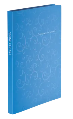 Папка-швидкозшивач  Buromax BAROCCO блакитниий A4 Clip A 600 мкм. (BM.3409-14)