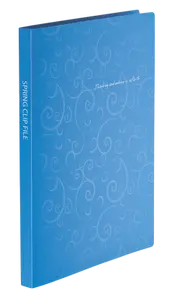 Папка-швидкозшивач  Buromax BAROCCO блакитниий A4 Clip A 600 мкм. (BM.3409-14)