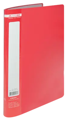 Папка з 10 файлами Buromax JOBMAX червоний А4 файл 20 мкм. (BM.3600-05)