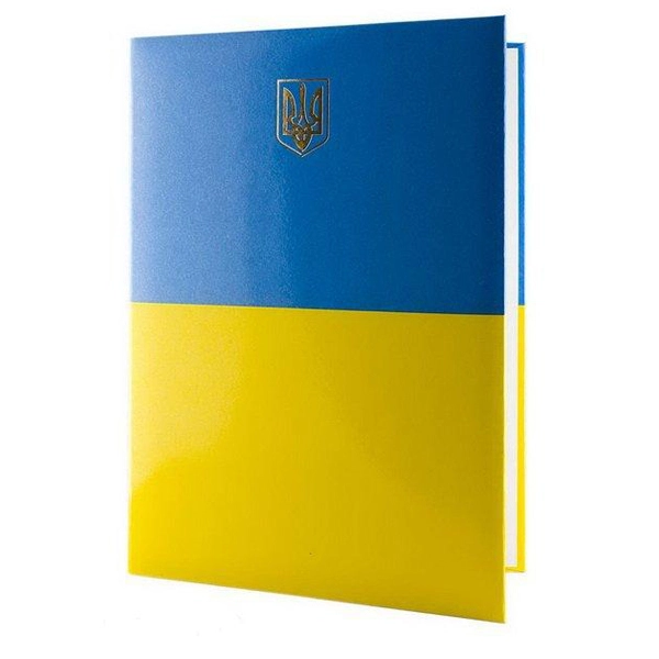 Папка до підпису Реверс A4 жовто-блакитний (ПП-3)