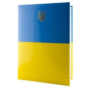 Папка до підпису Реверс A4 жовто-блакитний (ПП-3)