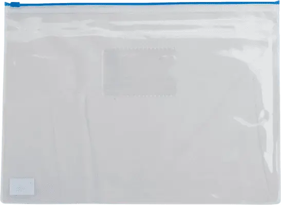 Папка на застібку zip-lock Buromax A4 синій прозорий 160 мкм. (BM.3946-02)