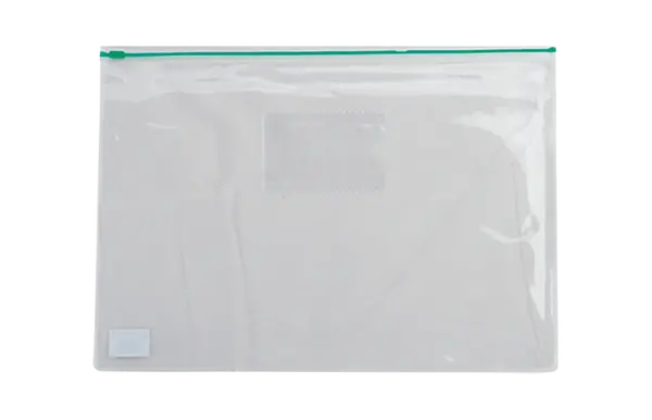 Папка на застібку zip-lock Buromax A4 зелений прозорий 160 мкм. (BM.3946-04)