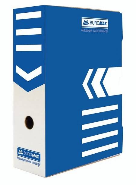 Бокс для архівації документів Buromax 352х250х100 мм синій (BM.3261-02)