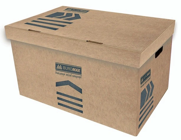 Коробка для архівних боксів Buromax JOBMAX 560х380х265 мм крафтовий (BM.3270-34)