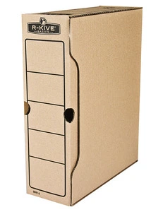 Бокс для архівації документів Fellowes R-Kive Basics крафтовий 325х260х100 мм (f.91601)