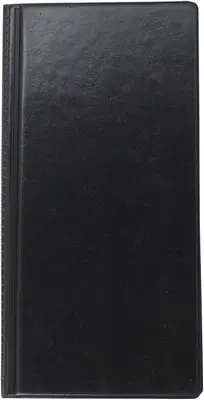 Візитниця книга Buromax з впаяними файлами 96 шт. вініл 120х245 мм. чорний (BM.3521-01)