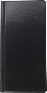 Візитниця книга Buromax з впаяними файлами 96 шт. вініл 120х245 мм. чорний (BM.3521-01)