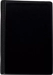 Візитниця книга Buromax на кільцях 120 шт. вініл 120х245 мм. чорний (BM.3541-01)