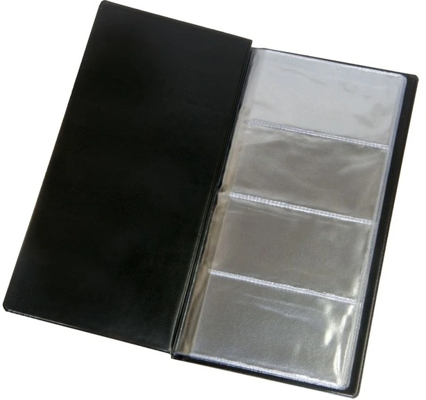 Візитниця книга Panta Plast з впаяними файлами 96 шт. пвх 120х245 мм. чорний (0304-0005-01)