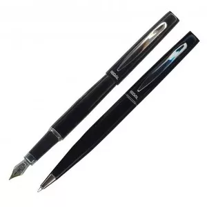 Комплект ручок Regal перо + кулькова ручка в футлярі L чорний (R80200.L.BF)