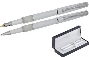 Комплект ручок Regal перо + ролер в подарунковому футлярі L білий (R82407.L.RF)