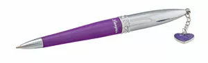 Набір подарунковий Langres Crystal Heart ручка кулькова + візитниця фіолетовий (LS.122008-07)