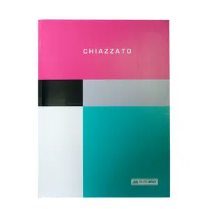 Зошит офісний Buromax CHIAZZATO А5 80арк. клітинка інтегральна обкладинка рожевий (BM.24522102-10)