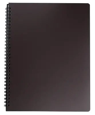 Блокнот Buromax "OFFICE" А6 96 арк. клітинка пластикова політурка коричневий (BM.24651150-19)